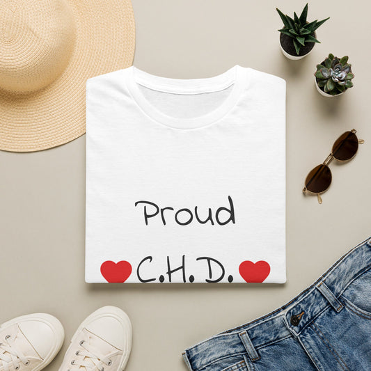 Proud C.H.D. T‑Shirt — Heart Support Shirt for CHD Awareness (Grandpa)