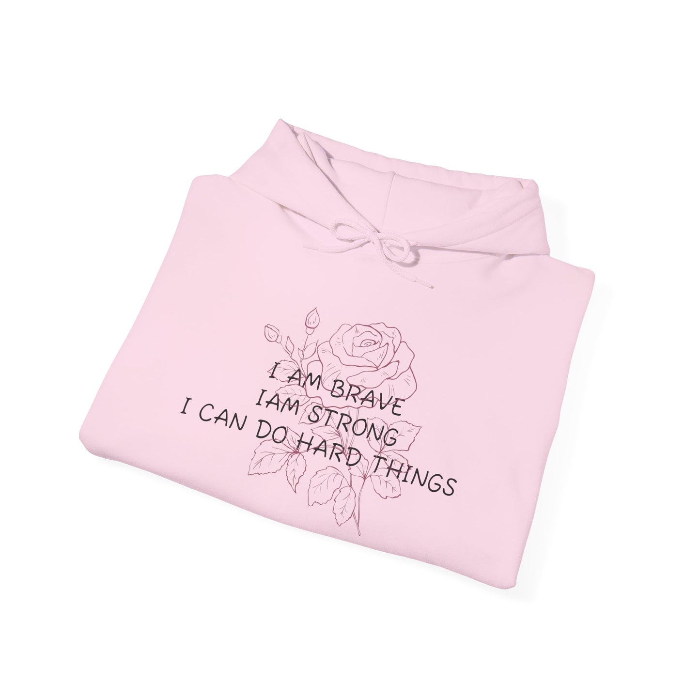 Memorial Hoodie - "I Am Brave, I Am Strong" Inspirational Tribute Sweatshirt