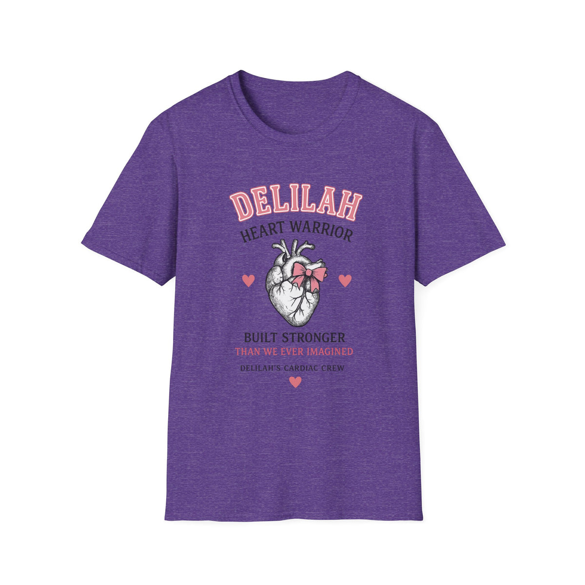 Delilah Heart Warrior T-Shirt — Personalized Heart Warrior Tee