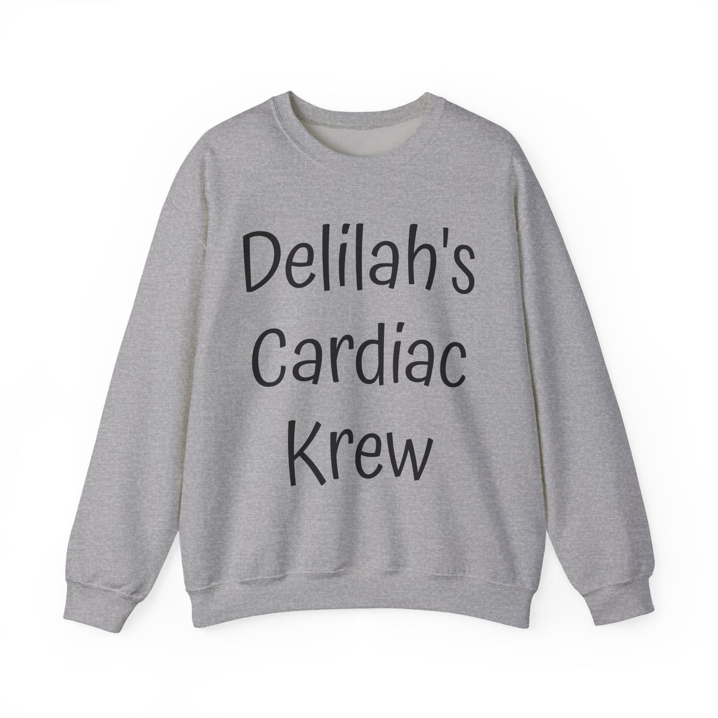 Delilah's Cardiac Krew Sweatshirt — Personalized Heart Team Crewneck (Est. 2025)
