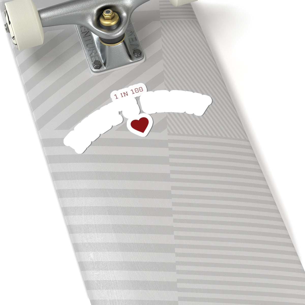 Ruby’s Crew Sticker — '1 in 100' Heart Kiss-Cut Sticker
