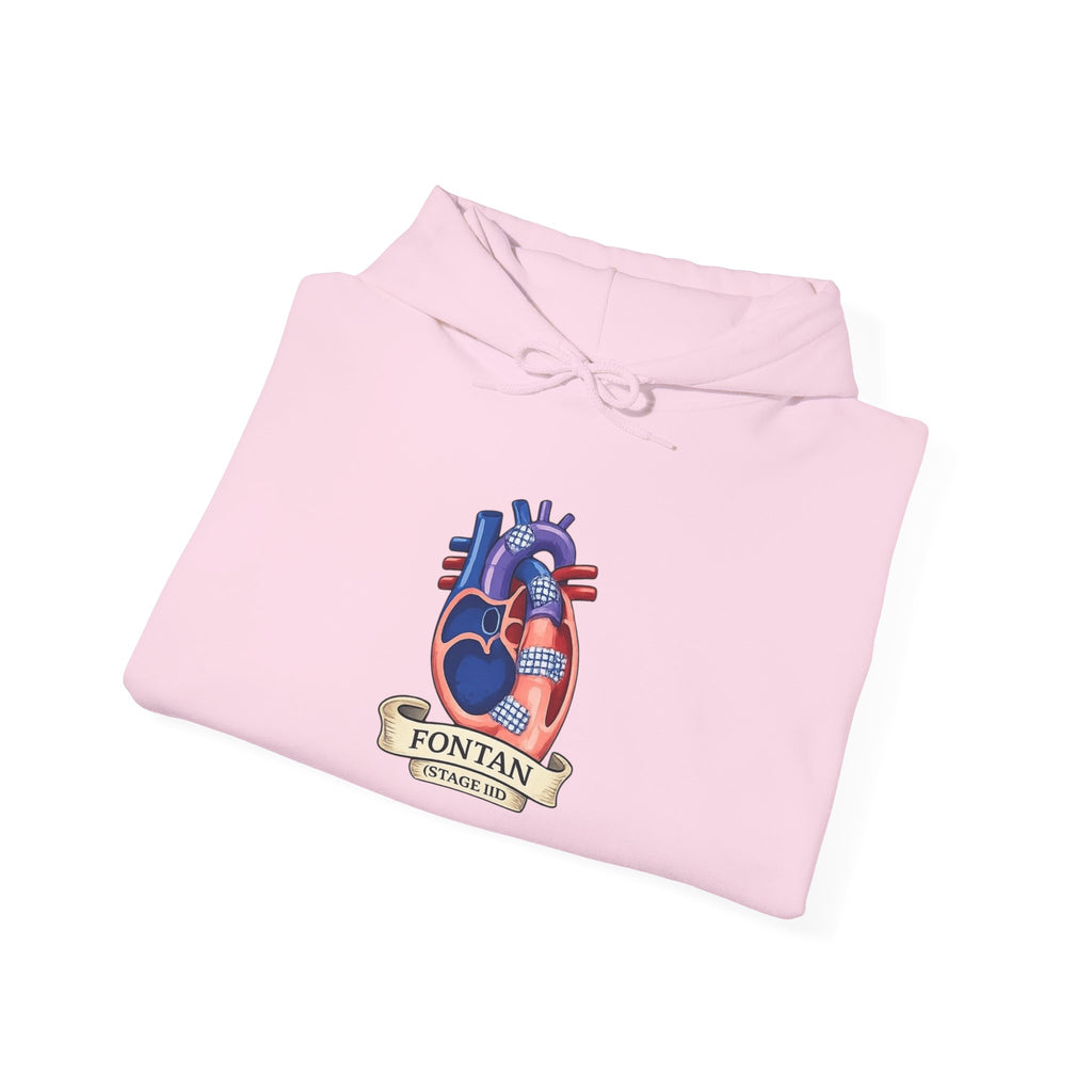 Anatomical Heart Hoodie — 'Fountain of Love' Graphic Pullover