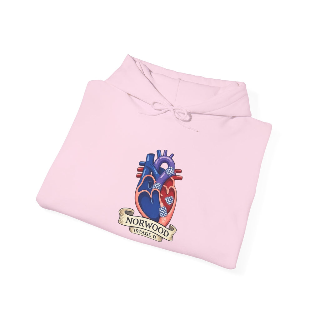 Heart & Gear Norwood Hoodie — Anatomical Heart Vintage Crest Hoodie