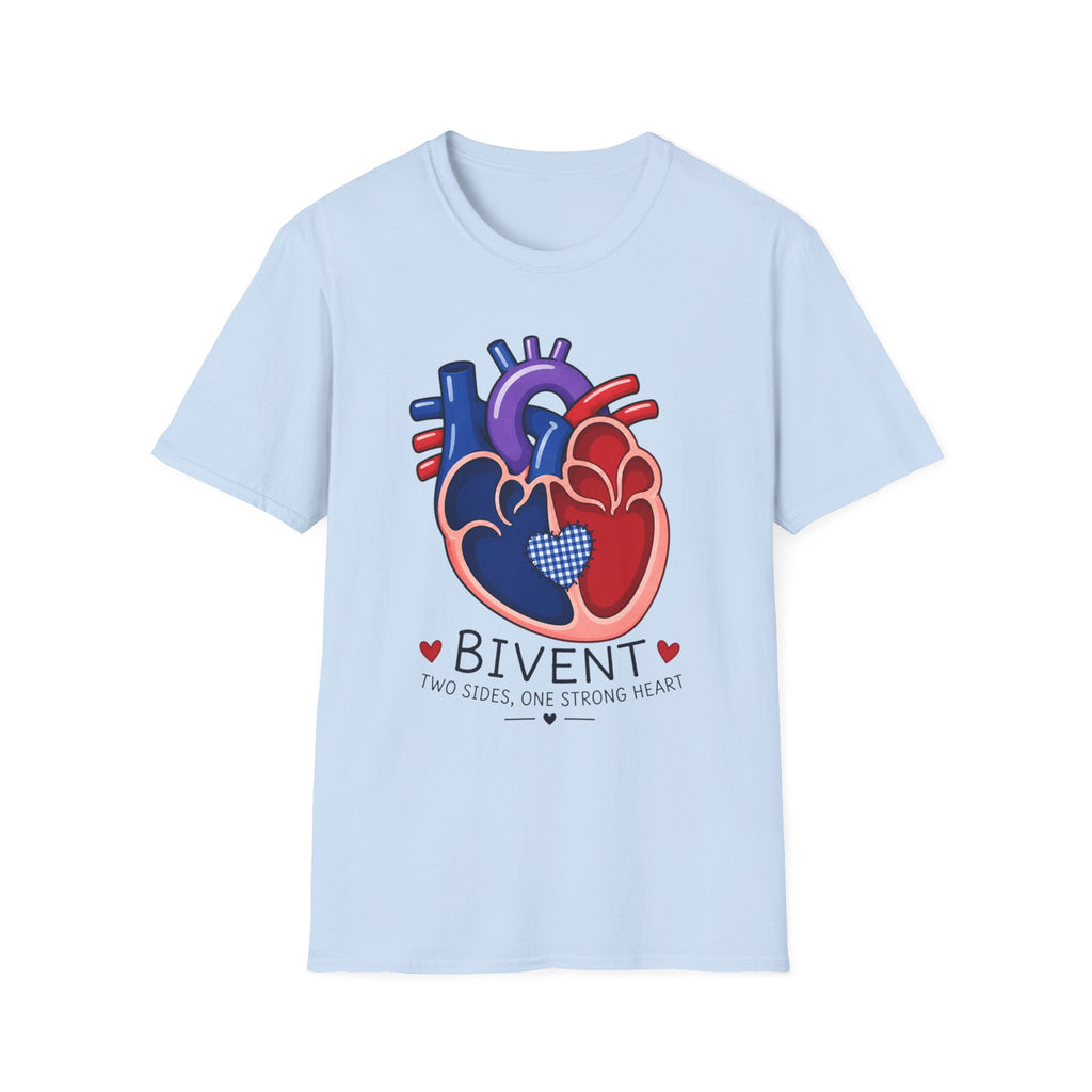 Heart Anatomy T-Shirt — Colorful Anatomical Heart 'Bivent' Design (Medical/Nurse Gift)