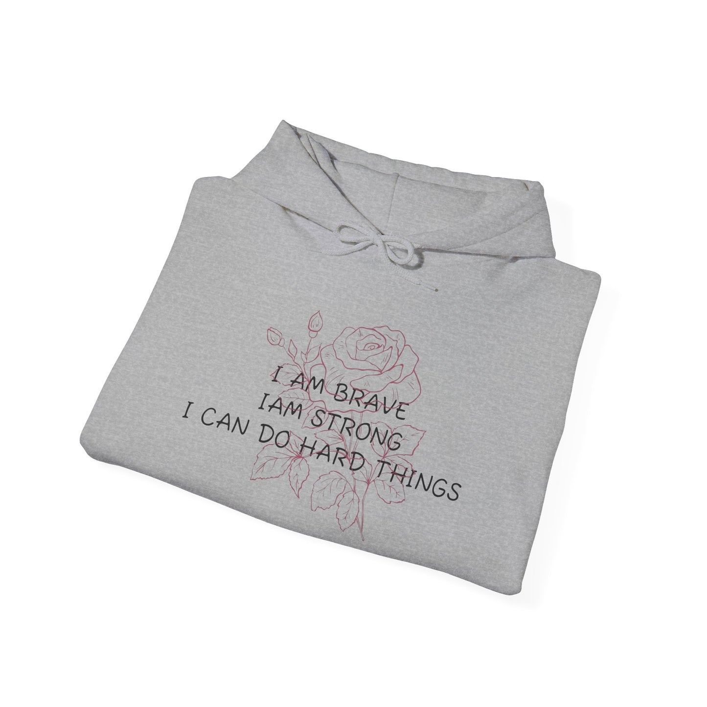 Memorial Hoodie - "I Am Brave, I Am Strong" Inspirational Tribute Sweatshirt