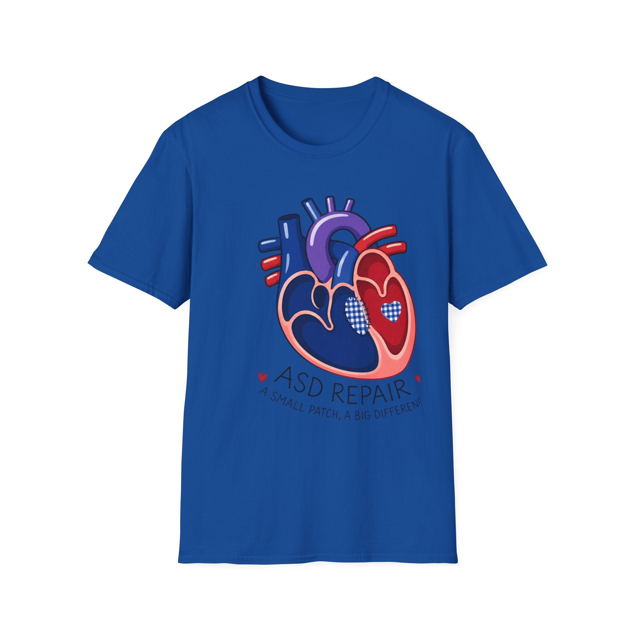 Heart Anatomy T-Shirt — ASD Repair Heart Patch Graphic Tee