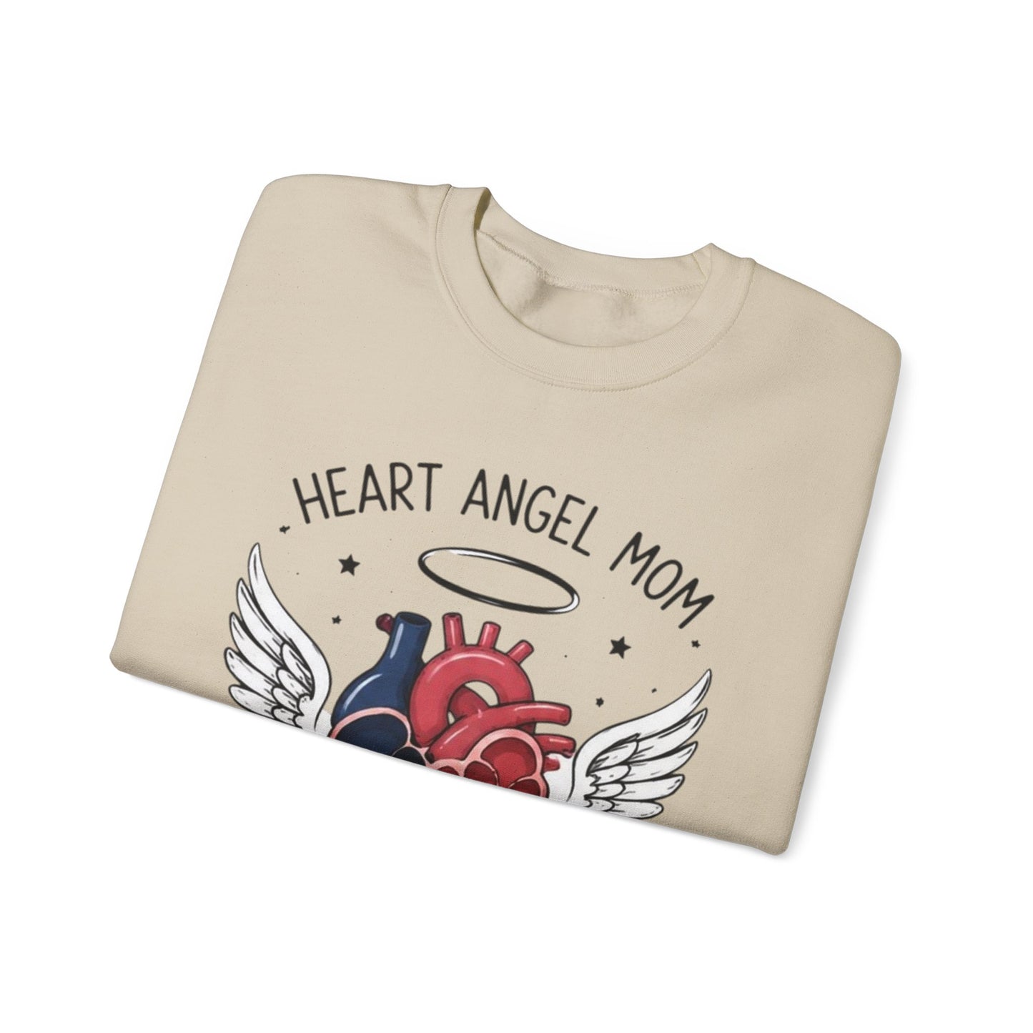Heart Angel Mom Sweatshirt — “My Greatest Love” Memorial Crewneck