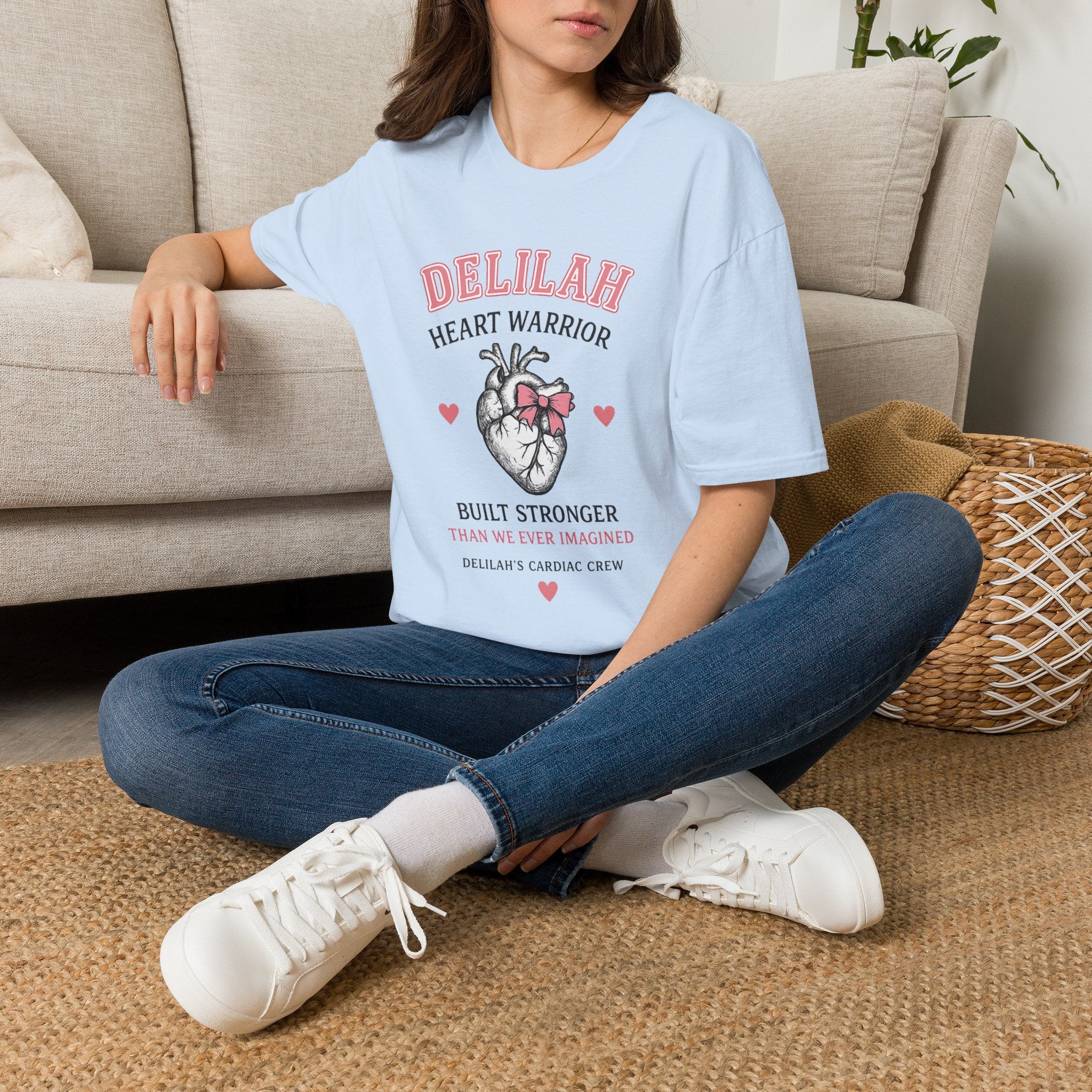 Delilah Heart Warrior T-Shirt — Personalized Heart Warrior Tee