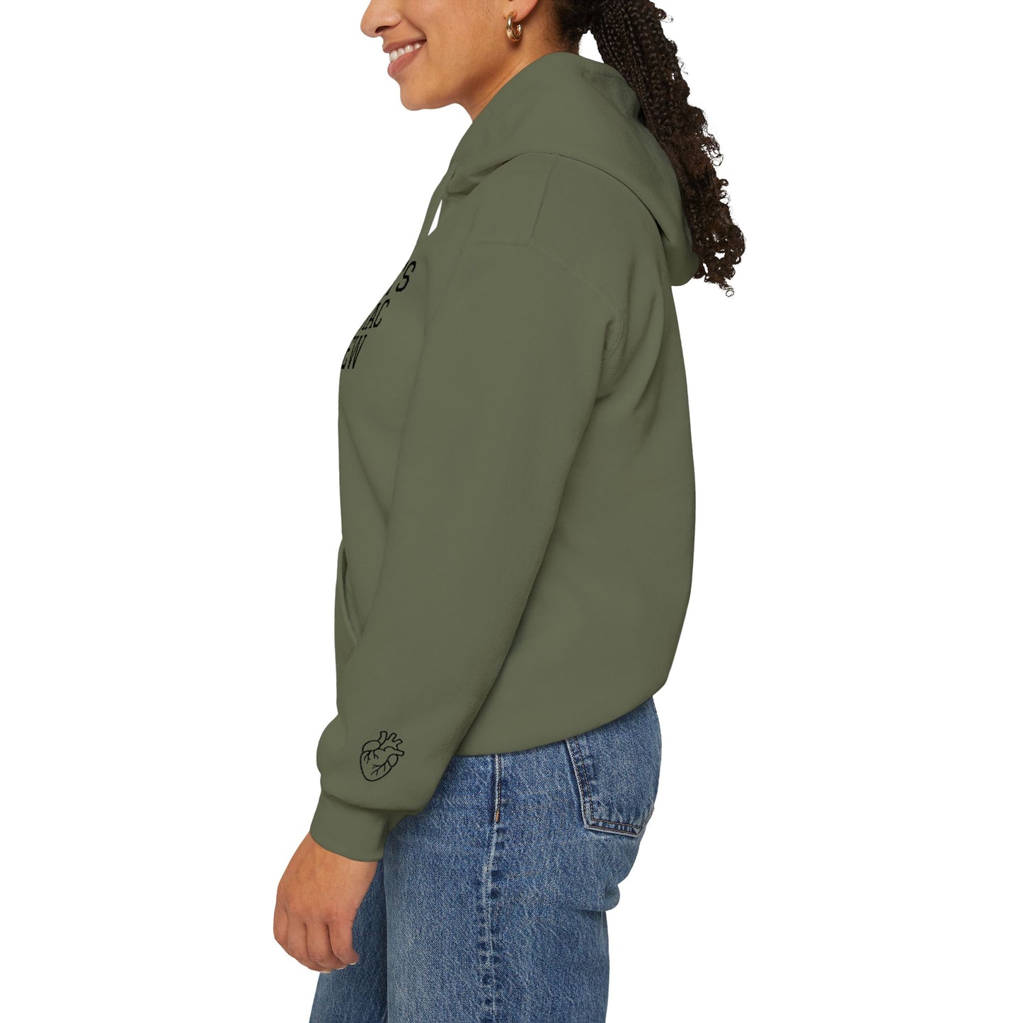 Delilah’s Cardiac Crew Hoodie — Personalized Heart Health Awareness Pullover