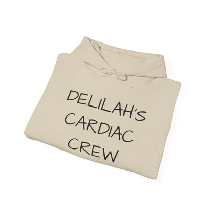 Delilah's Cardiac Crew Hoodie — Personalized Cardiology Support Sweatshirt