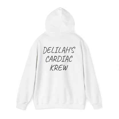 "Delilah's Cardiac Krew" -Est. 2025 hoodie