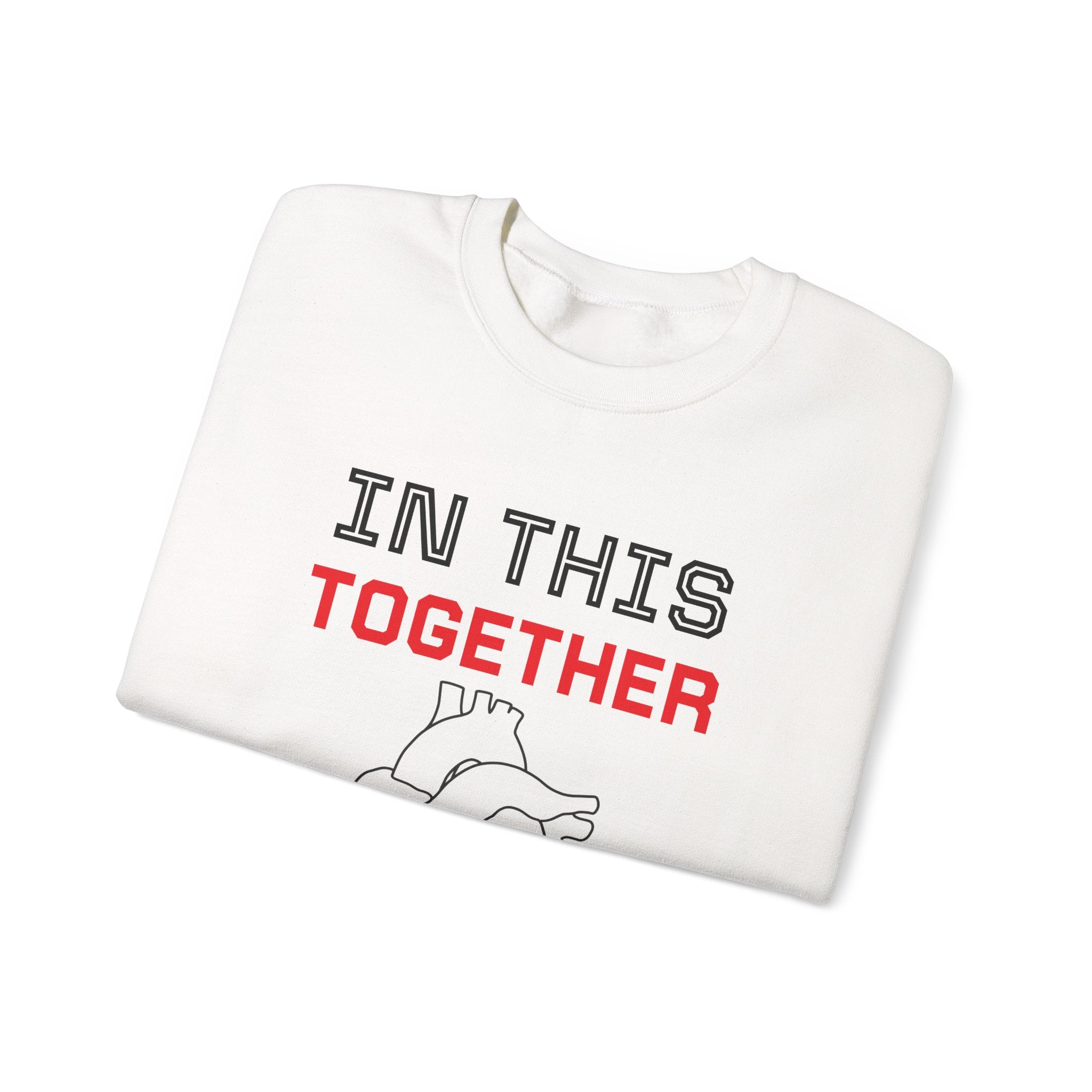 In This Together Sweatshirt — Heart Illustration Crewneck