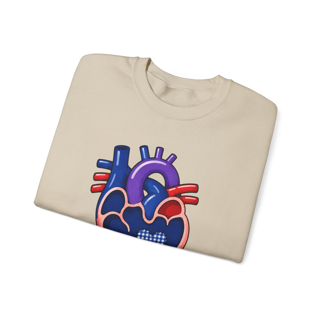 Single Ventricle Crewneck Sweatshirt — Congenital Heart Awareness Pullover