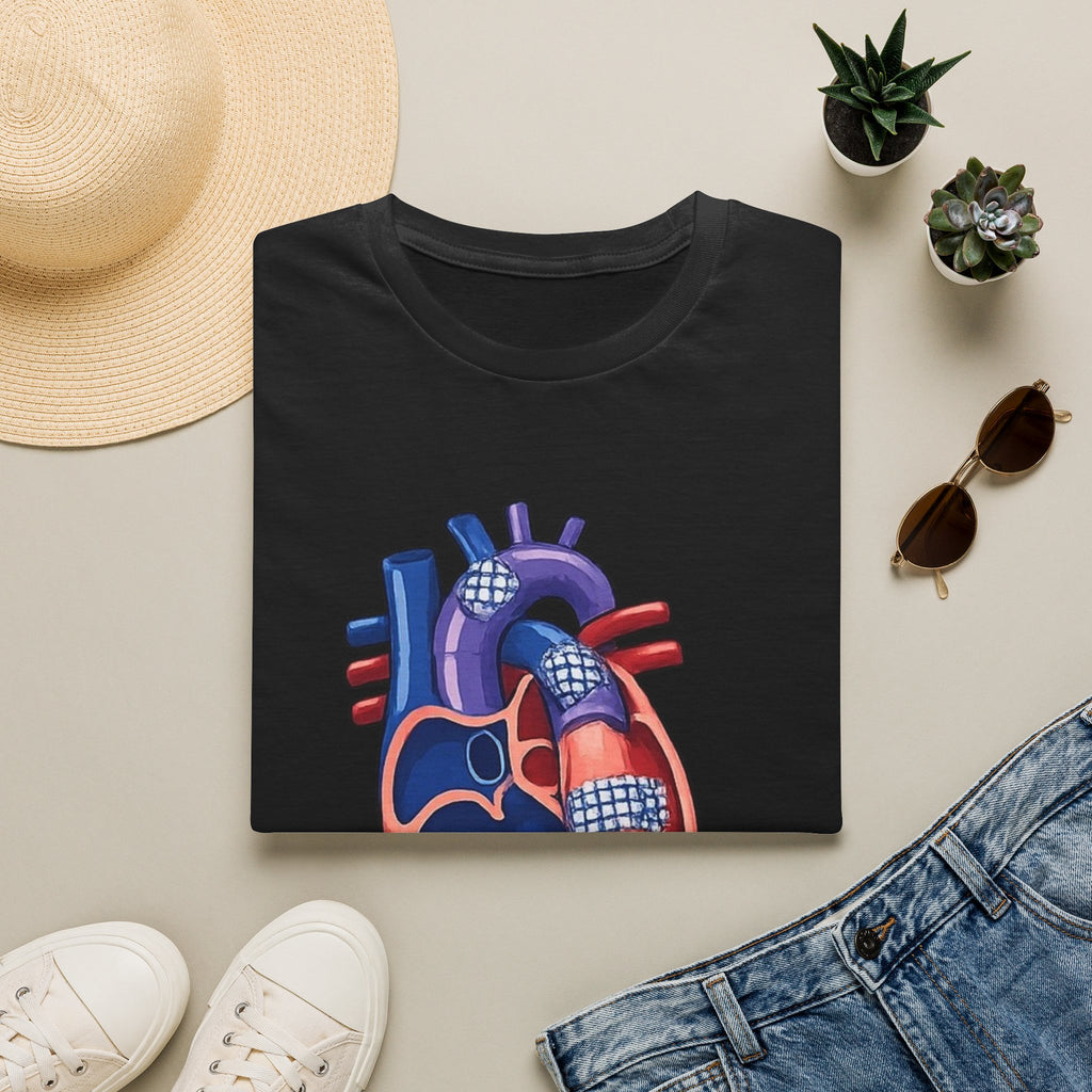Anatomical Heart T-Shirt — 'FONTAN (Stage I/II)' Medical Illustration Tee