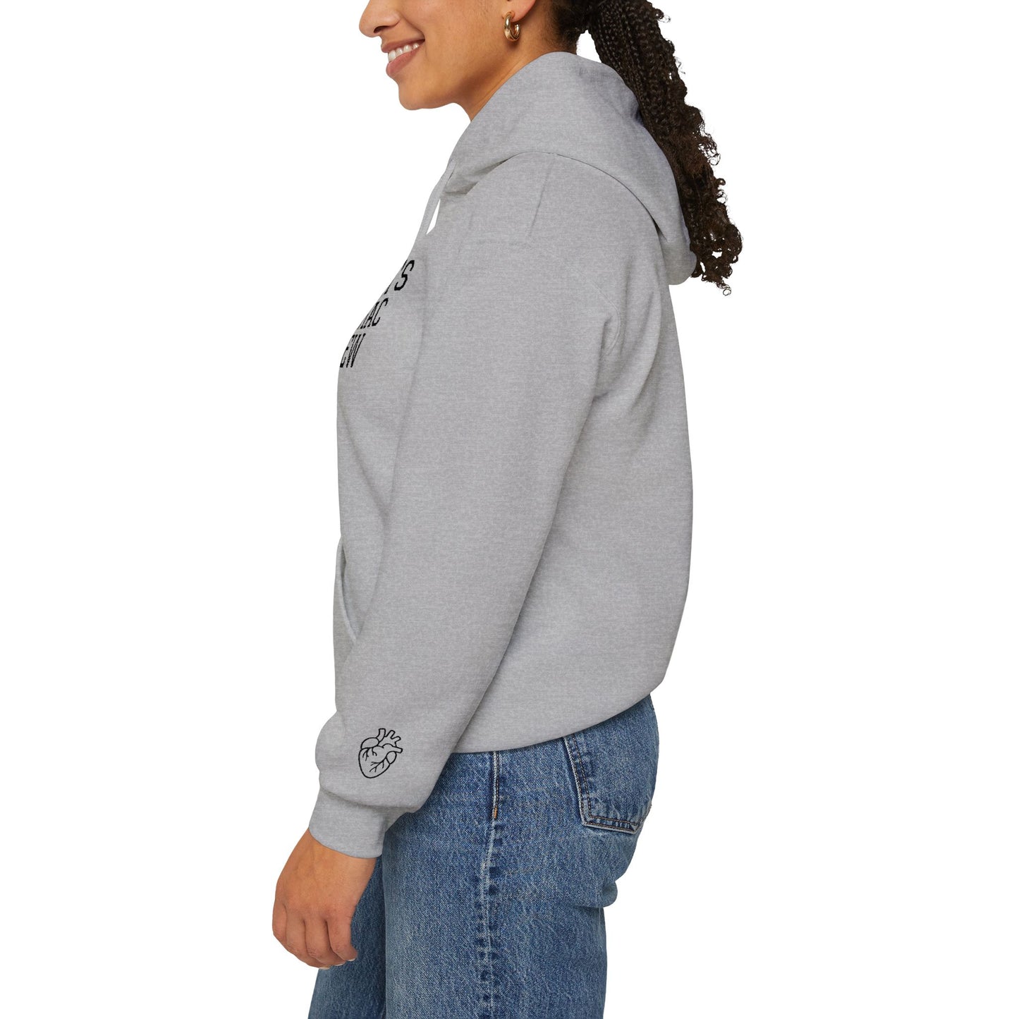 Delilah’s Cardiac Crew Hoodie — Personalized Heart Health Awareness Pullover