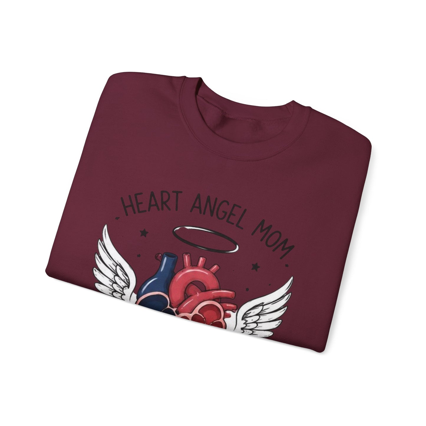 Heart Angel Mom Sweatshirt — “My Greatest Love” Memorial Crewneck