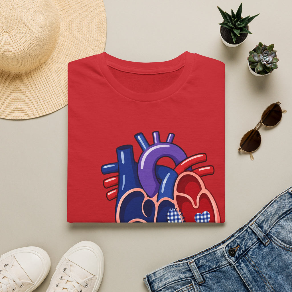 Heart Anatomy T-Shirt — ASD Repair Heart Patch Graphic Tee