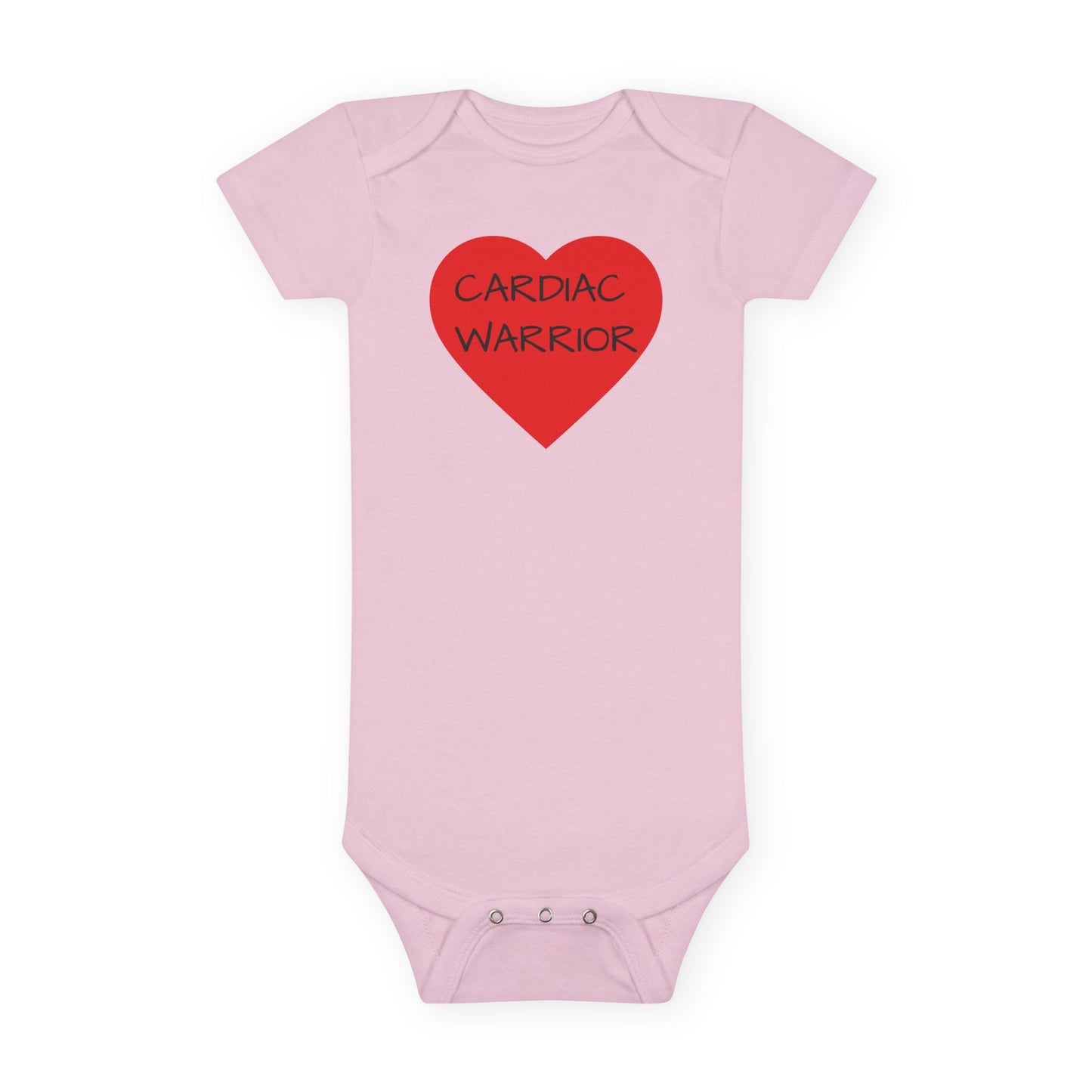 Cardiac Warrior Baby Onesie - Red Heart Infant Bodysuit (Congenital Heart Support)