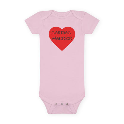 Cardiac Warrior Baby Onesie - Red Heart Infant Bodysuit (Congenital Heart Support)