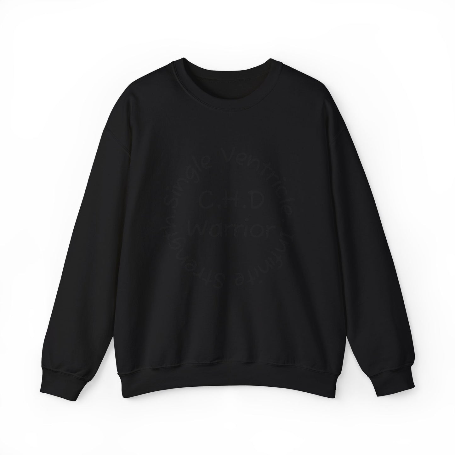 CHD Warrior Crewneck Sweatshirt — Single Ventricle, Tiny & Strong Circulation Awareness