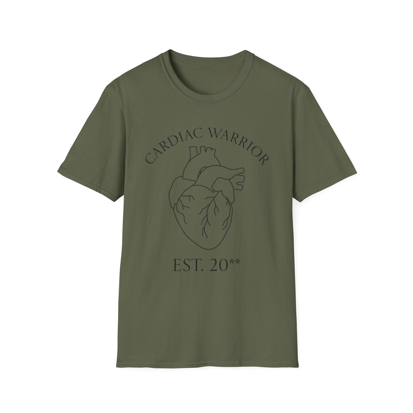 Custom Cardiac Warrior T-Shirt — Anatomical Heart Graphic Tee (Est. 20**)