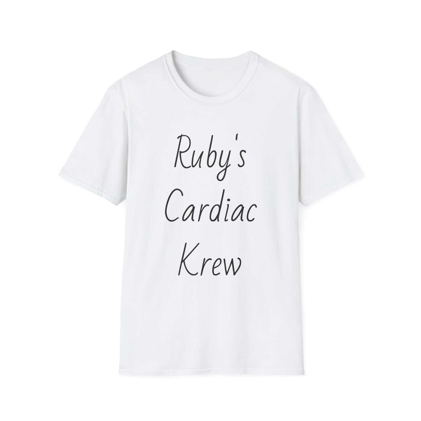 Ruby's Cardiac Krew T-Shirt — Personalized Nurse & Cardiology Team Tee