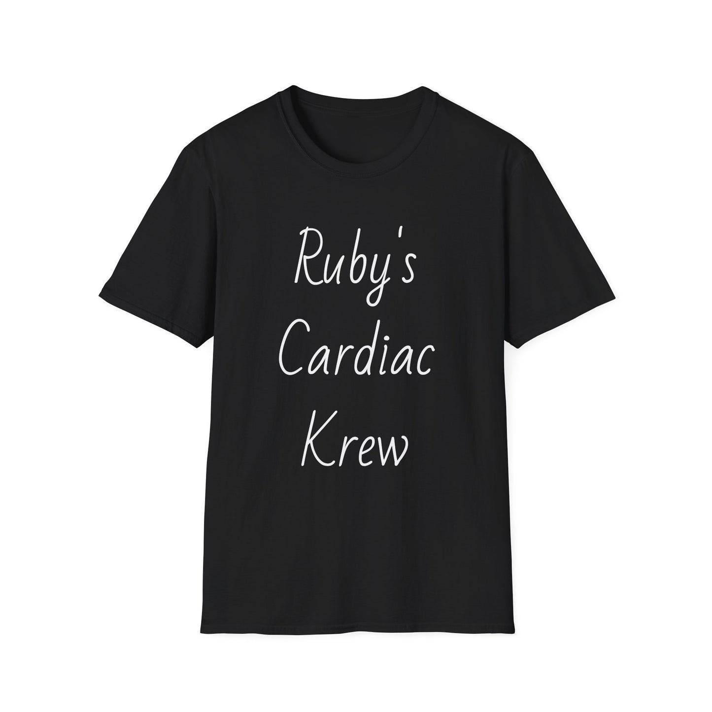 Ruby's Cardiac Krew T-Shirt — Personalized Nurse & Cardiology Team Tee