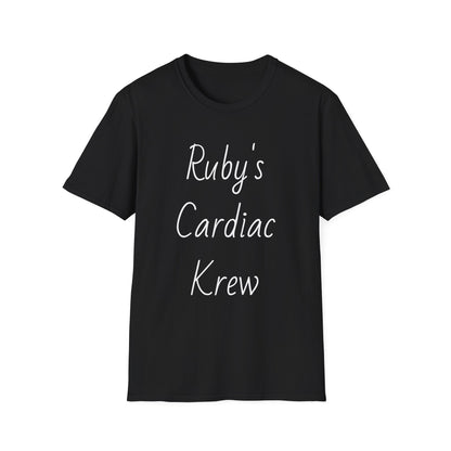 Ruby's Cardiac Krew T-Shirt — Personalized Nurse & Cardiology Team Tee