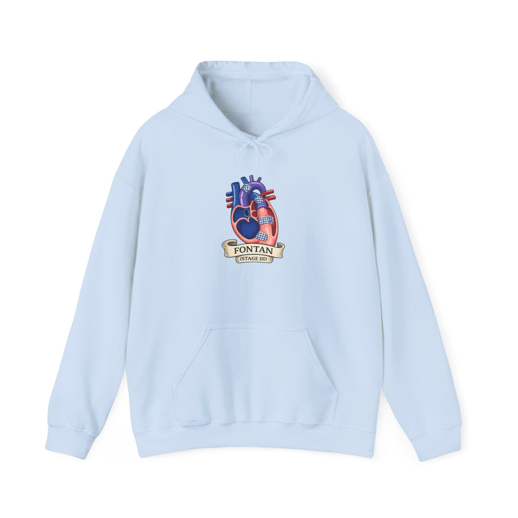 Anatomical Heart Hoodie — 'Fountain of Love' Graphic Pullover