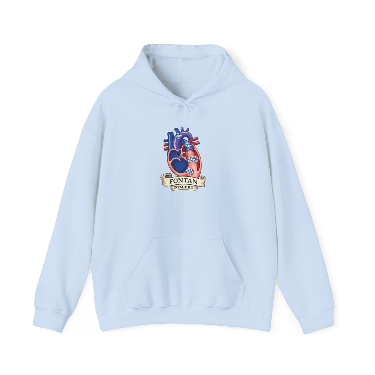 Anatomical Heart Hoodie — 'Fountain of Love' Graphic Pullover
