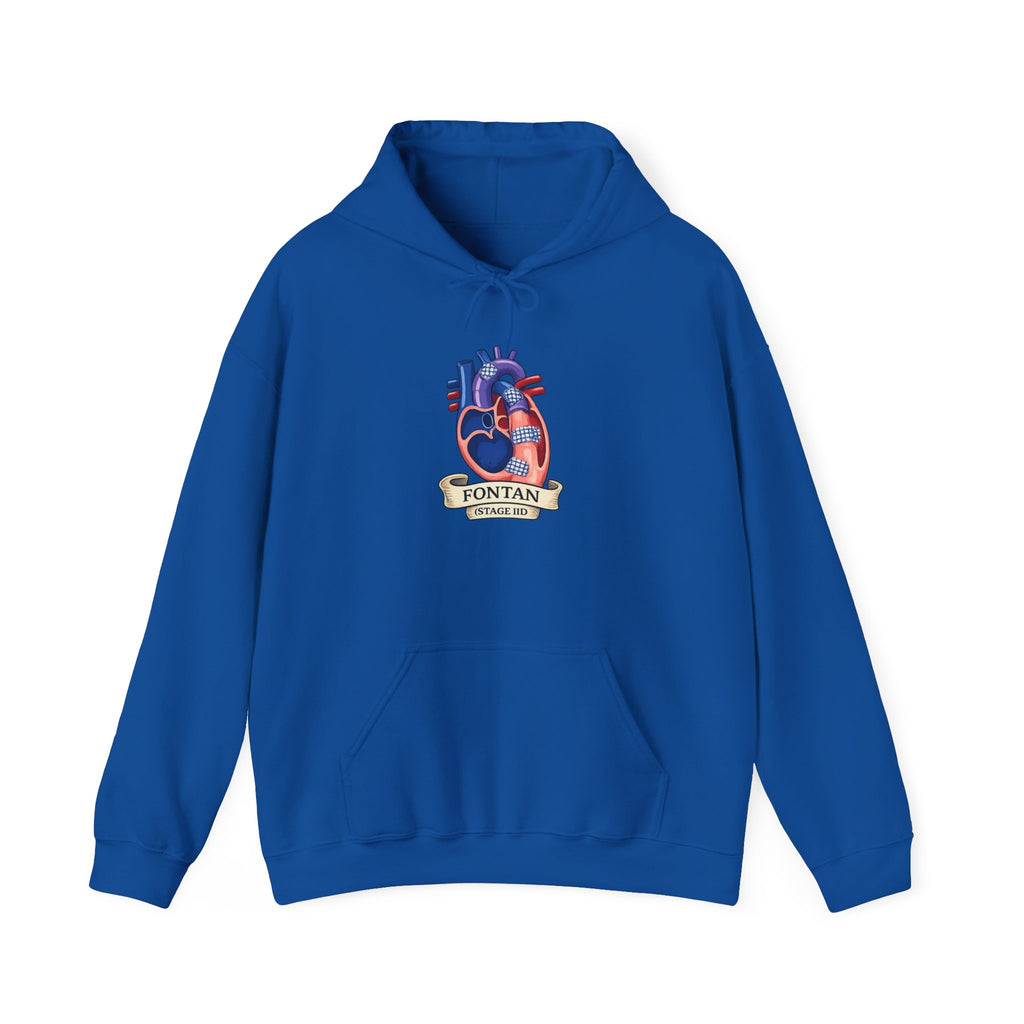 Anatomical Heart Hoodie — 'Fountain of Love' Graphic Pullover