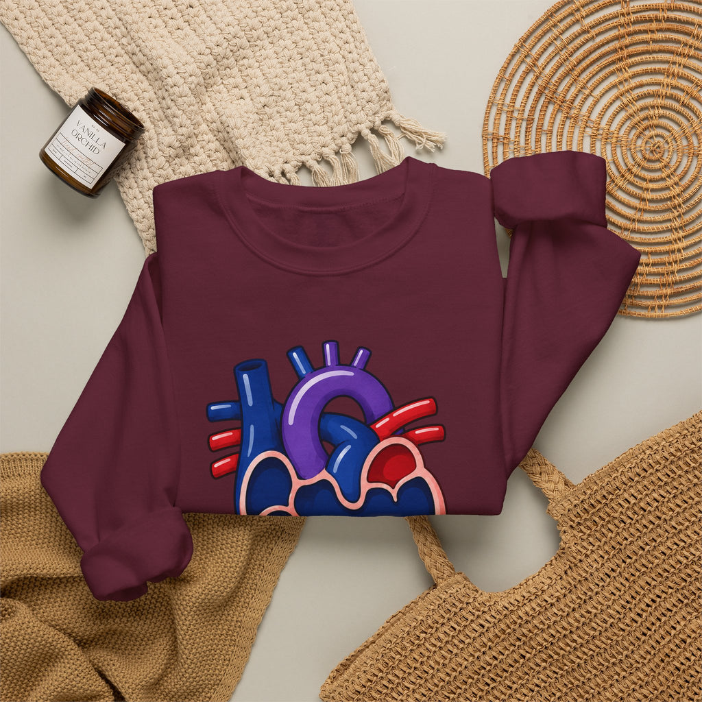 Single Ventricle Crewneck Sweatshirt — Congenital Heart Awareness Pullover