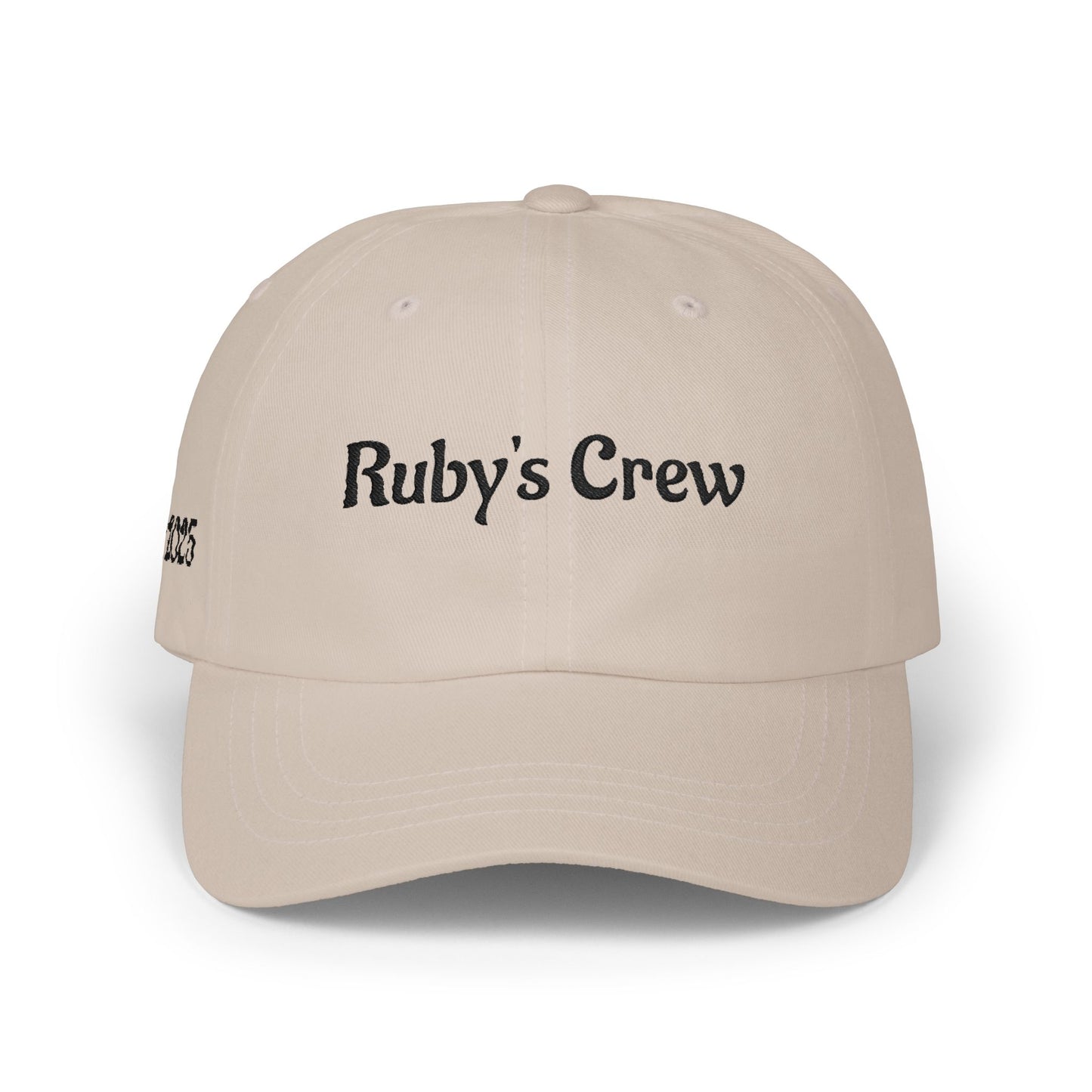 Classic Dad Cap — "Ruby's Crew" Embroidered Cotton Baseball Hat