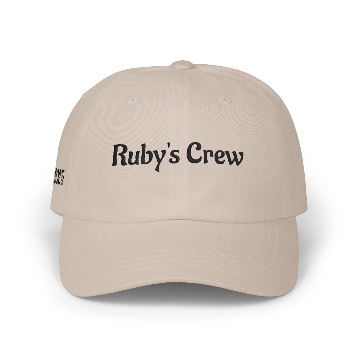 Classic Dad Cap — "Ruby's Crew" Embroidered Cotton Baseball Hat