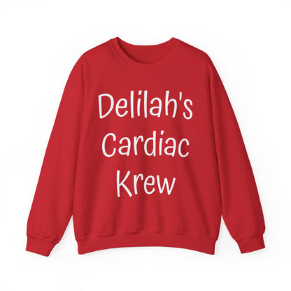 Delilah's Cardiac Krew Sweatshirt — Personalized Heart Team Crewneck (Est. 2025)