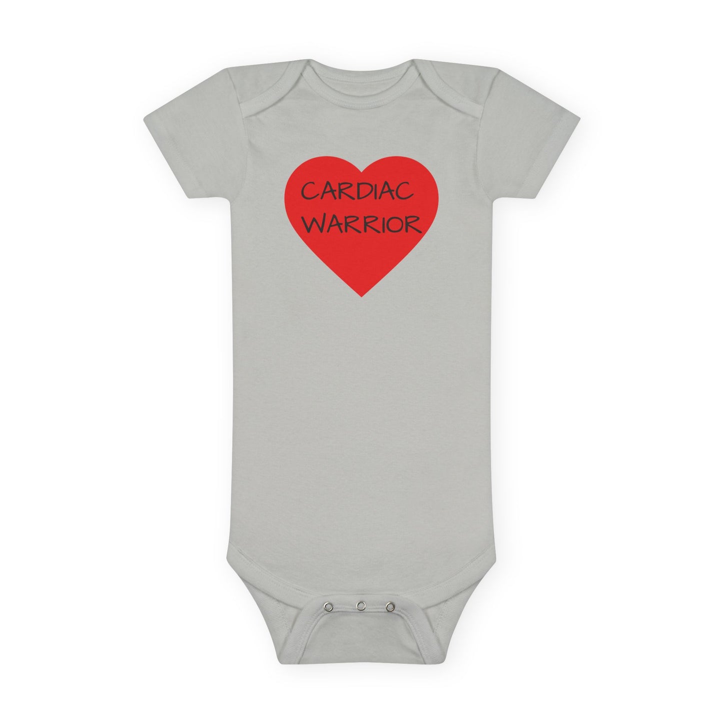 Cardiac Warrior Baby Onesie - Red Heart Infant Bodysuit (Congenital Heart Support)