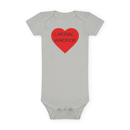 Cardiac Warrior Baby Onesie - Red Heart Infant Bodysuit (Congenital Heart Support)