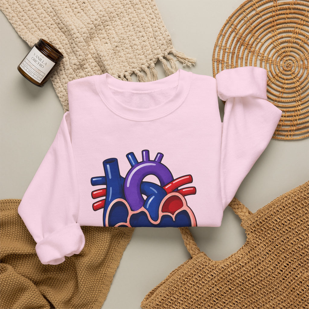Single Ventricle Crewneck Sweatshirt — Congenital Heart Awareness Pullover