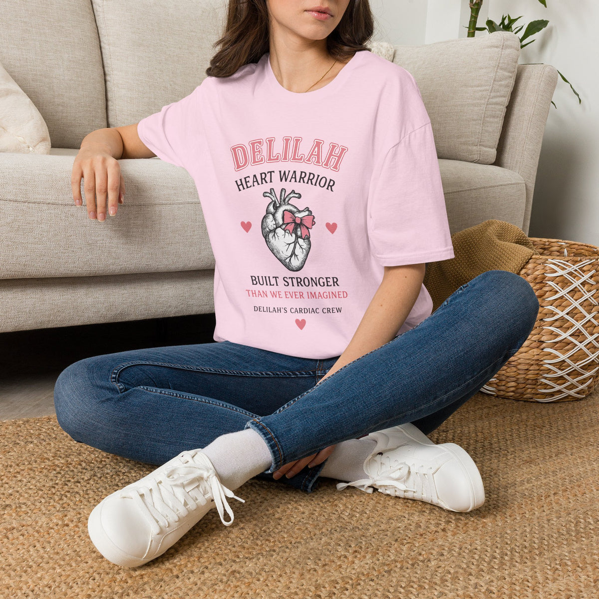 Delilah Heart Warrior T-Shirt — Personalized Heart Warrior Tee