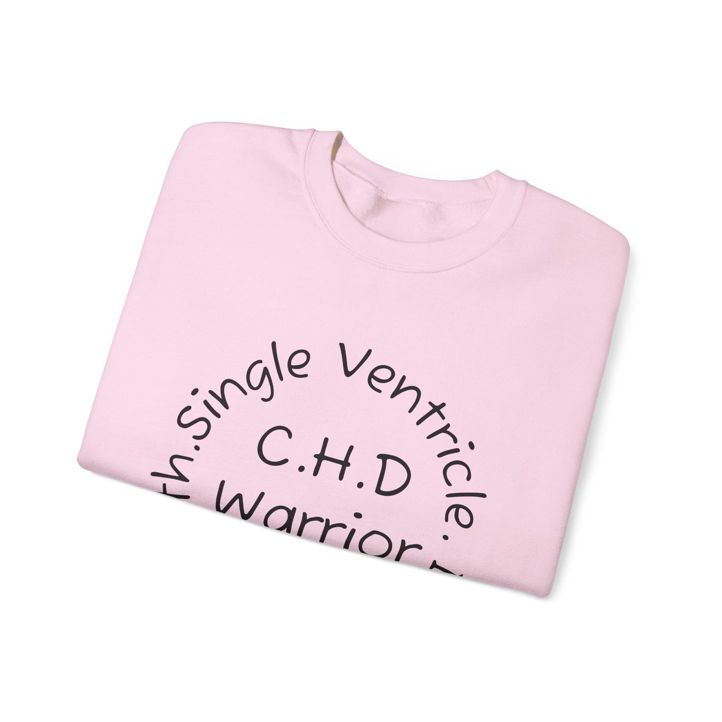 CHD Warrior Crewneck Sweatshirt — Single Ventricle, Tiny & Strong Circulation Awareness