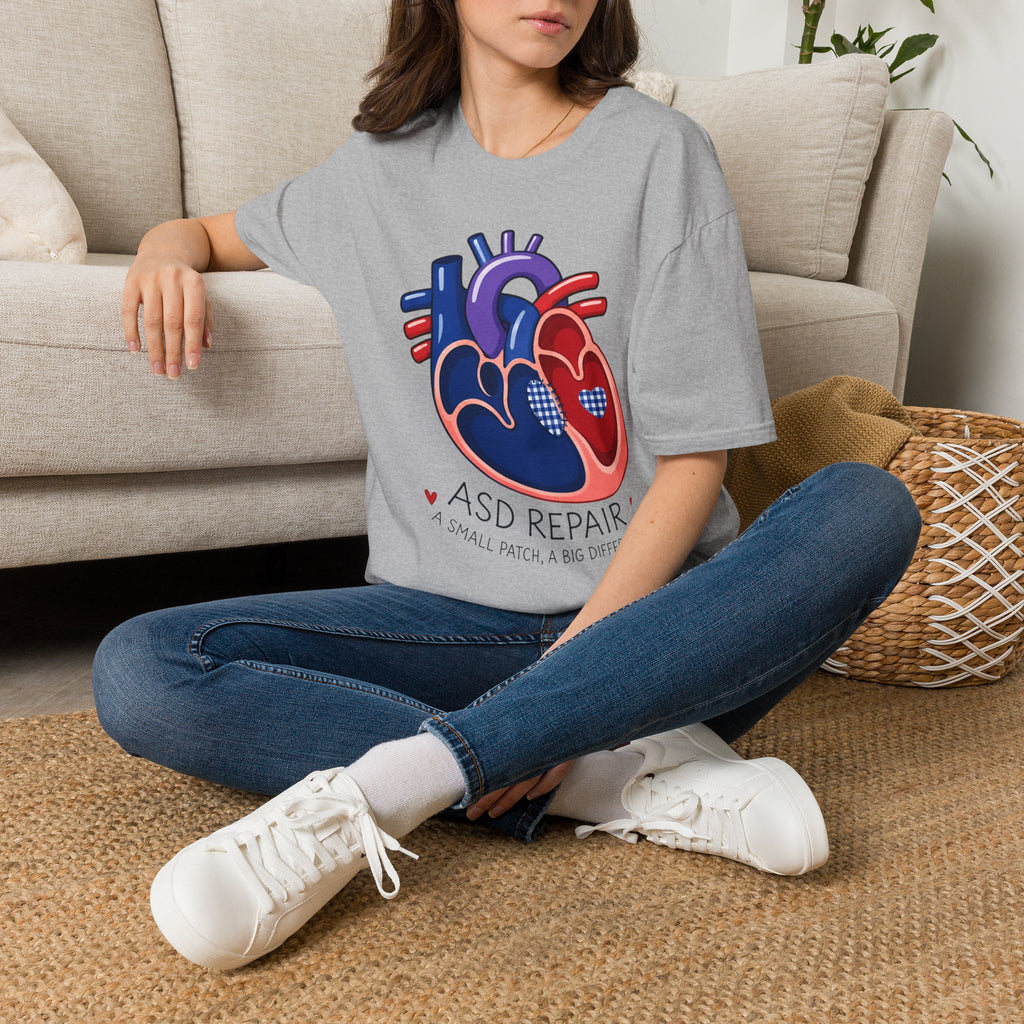 Heart Anatomy T-Shirt — ASD Repair Heart Patch Graphic Tee