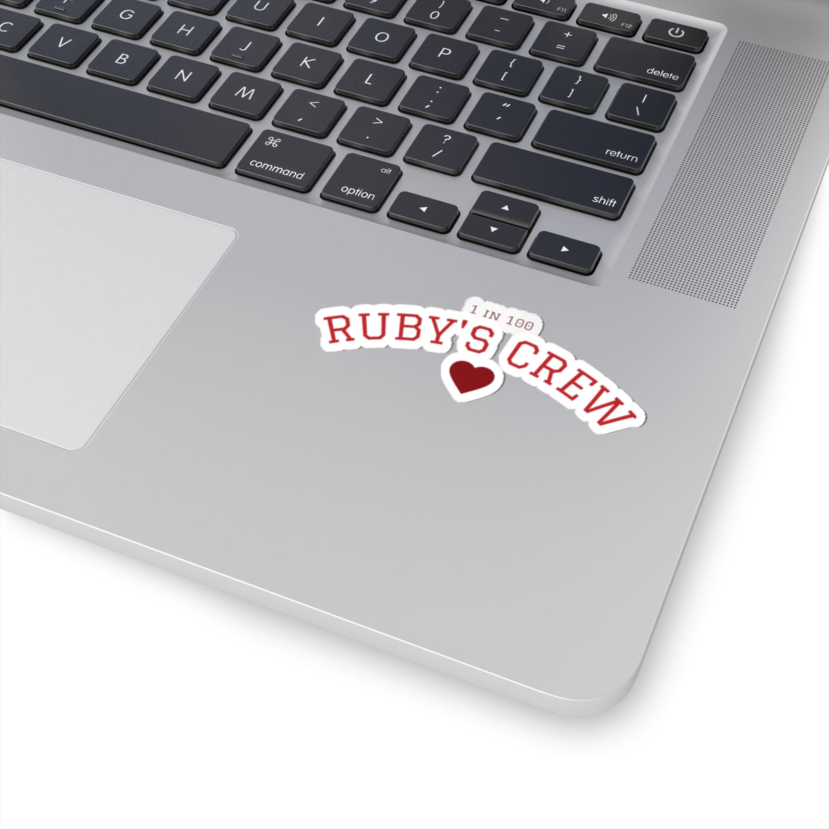 Ruby’s Crew “1 in 100” Collegiate Sticker