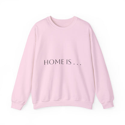 Home Is… Crewneck Sweatshirt — “Wherever Cardiology Admits Us” Cardiology Doctor Gift
