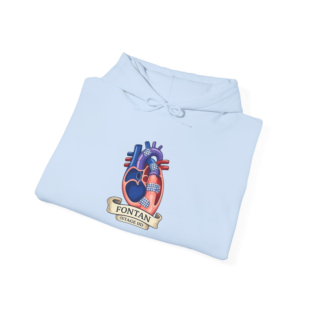 Anatomical Heart Hoodie — 'Fountain of Love' Graphic Pullover