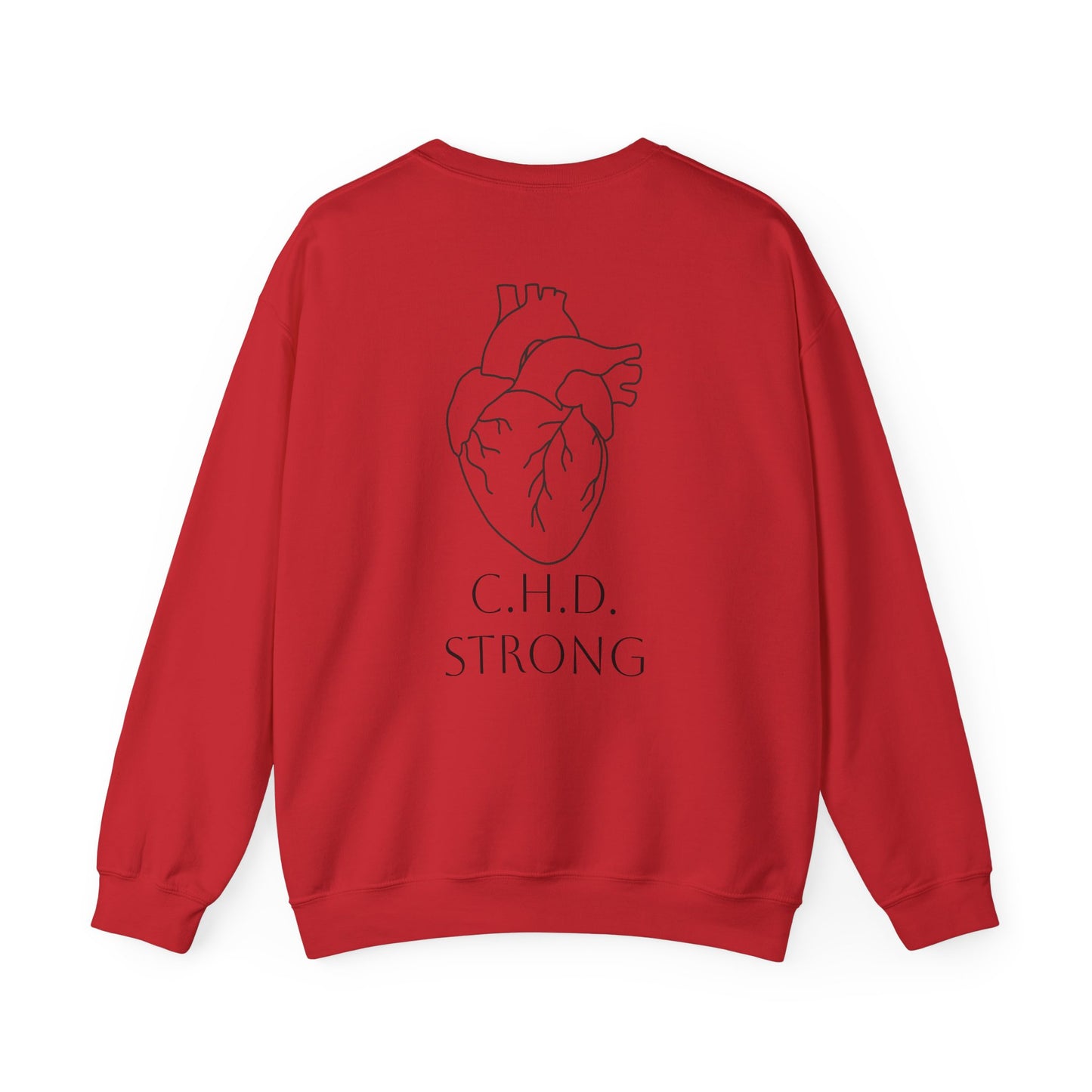Cardiac Crew Sweatshirt — Delilah’s CHD Strong Support Crewneck