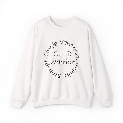 CHD Warrior Crewneck Sweatshirt — Single Ventricle, Tiny & Strong Circulation Awareness
