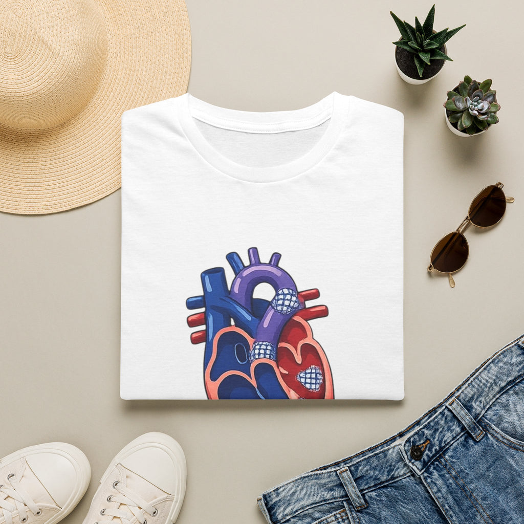 Anatomical Heart T-Shirt — Norwood Stage II Cardiology Design
