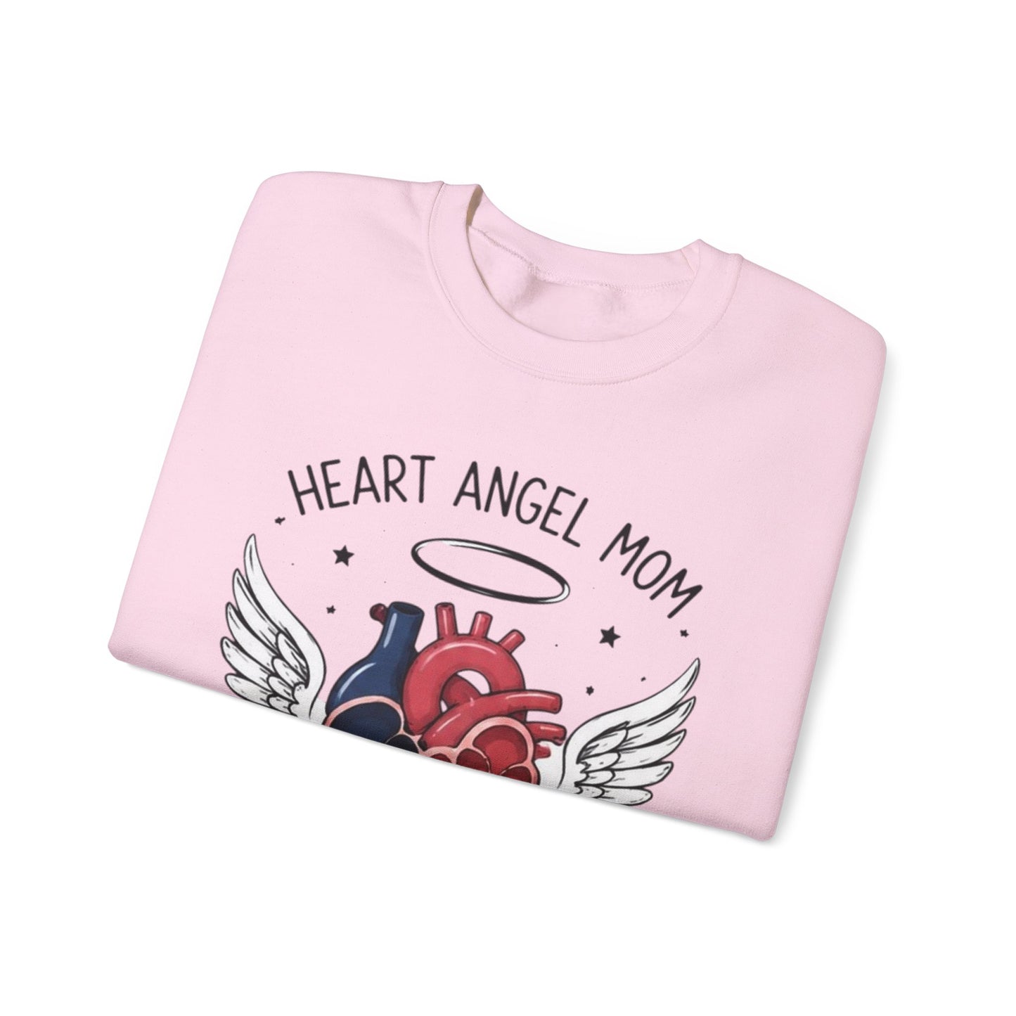 Heart Angel Mom Sweatshirt — “My Greatest Love” Memorial Crewneck