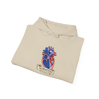 Heart & Gear Norwood Hoodie — Anatomical Heart Vintage Crest Hoodie