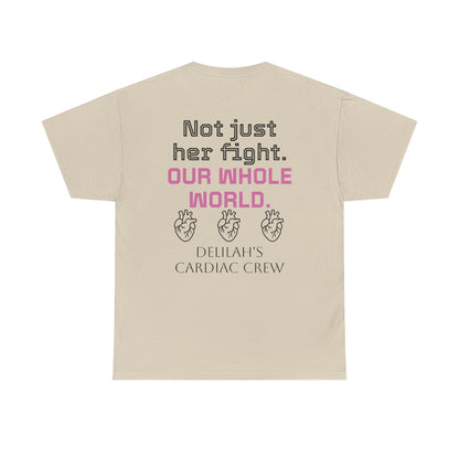 T‑Shirt — "In This Together" Heart Cancer/Heart Disease Support Tee (Not Just Her Fight: Our Whole World)